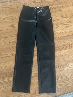 Wilfred Black Faux Leather The Melina Pants